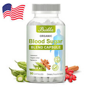 Blood Sugar Support Supplement Berberine & Cinnamon 20 Herbs Complex 90 Pills