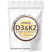 Vitamin D3 K2 Supplement Softgels-
