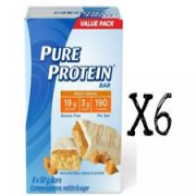Pure Protein Maple Caramel 6x50G Bars Value Pack x 6 Boxes Canada FRESH