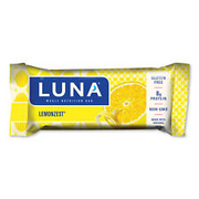 LUNA� Bar Whole Nutrition Bar, Lemon Zest, 1.69 oz Bar, 15 Bars/Box