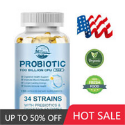 Probiotics 100 Billion CFU Potency Digestive Immune Health 120 Capsules Digestiv