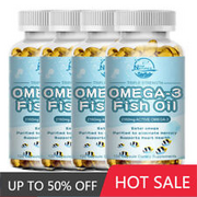 Omega 3 Fish Oil Capsules 3x Strength 2160mg EPA & DHA, Highest Potency 120Pills