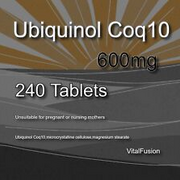 Ubiquinol Co-Enzyme Q10 CoQ10 600 mg Tablets Natural Supporter x 240 Tablets