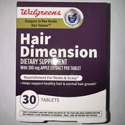Walgreens Hair Dimension Dietary Supplement~healthy hair&growth~30ct Ex 01/2026