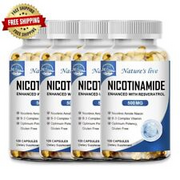 Nicotinamide Resveratrol 500 mg, NAD Supplement 120/240/480 Capsules Anti-aging