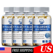 1-4×Hyaluronic Acid Supplement Healthy Connective Tissue&Joints,Skin Health Caps