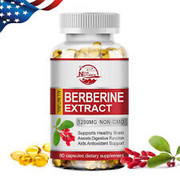 Blood Sugar Support Supplement Berberine Cinnamon Extract Maximum Strength 60PCS
