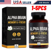 1-5PCS Alpha Brain Memory & Focus 60 Capsules Supplement for Men & Women