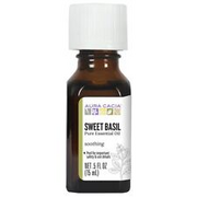 Aura Cacia Sweet Basil Essential Oil 0.5 oz Oil