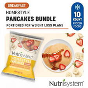 Nutrisystem Homestyle Pancakes, Frozen Breakfast-Ready, 10 Count