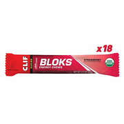 Clif BLOKS - Energy Chews - Strawberry Flavor - 2.1 Ounce Packet, 18 Count