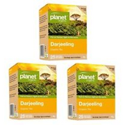 ^ 3 x Planet Organic Darjeeling Tea x 25 Tea Bags