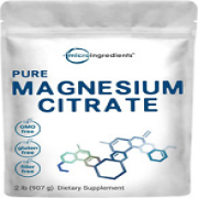 US Origin Pure Magnesium Citrate Powder, 2 Pounds (32 Ounce), Pure and Filler Fr