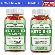 2 x60P Keto Diet Gummies Nature's Live Weight Loss Fat Burner Dietary Supplement