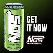 Nos High Performance Energy Drink, Sonic Sour, 16 Oz Can (Pack of 12)