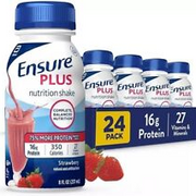 Ensure Plus Nutrition Shake 8 fl. oz., 24-pack, Strawberry! FREE FAST SHIPPING!