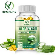 Aloe Vera Capsules 200mg - 200:1 Max Strength Detox, Colon Cleanse, Weight Loss