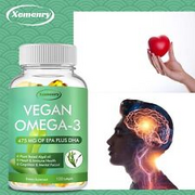 Vegan Omega-3 Algae Oil Capsules 475mg - EPA, DHA - Heart, Bone and Joint Health