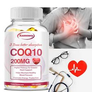 CoQ10 Capsules 200mg - Supports Heart Health,Antioxidant,Increase Energy,Non-GMO