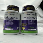 2 x Natrol Melatonin Advanced Time Release 10 mg (60 Tablets each )1/26