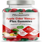 Apple Cider Vinegar & Ginger plus Gummies - Pure & Unfiltered with Mother 500Mg