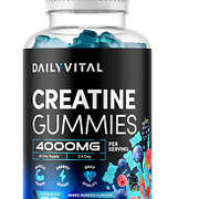Creatine Monohydrate Gummies 4000Mg for Men & Women 45 Day Supply (90 Counts) Cr