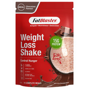 FatBlaster Weight Loss Shake 465g - Chocolate Flavour Gluten Free 14 Meals
