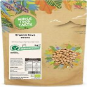 Wholefood Earth Organic Soya Beans 1kg GMO Free | Vegan | High Fibre | High