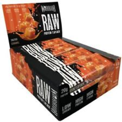 Warrior Raw Protein Flapjack, Salted Caramel - 12 bars