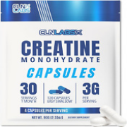 Creatine Monohydrate Capsules | 120 Capsules | 3000Mg per Serving | 1 Month Supp