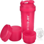 Protein Shakers Bottles 600Ml BPA Free Strong Durable Workout Gym Water Smoothie