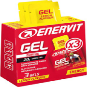 Enervit Sport Energy Gel, Lemon, Pack of 3 Gels