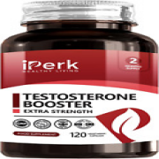 Iperk Testosterone Support | 120 Capsules | Fenugreek + Ginseng + Maca + D-Acid