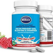 Milkaid Lactase Enzyme Chewable Tablets for Lactose Intolerance Relief