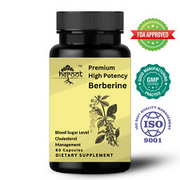 Organic Berberine HCL Extract 500mg 60 Capsules Blood Sugar Support