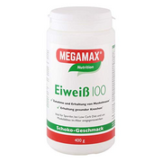 Megamax Eiweiss Schoko 400 g | Molkenprotein + Milcheiweiß Für Muskelaufbau ,Diaet | 2k-Eiweiss ideal zum Backen | hochwertiges Low Carb Eiweiß-Shake | aspartamfrei Protein-pulver mit Aminosäure