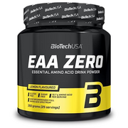 BioTechUSA EAA Zero - Essentielle Aminosäuren Power | 7160mg EAA/Portion | Empfohlenes Verhältnis der WHO | Zuckerfrei, Glutenfrei, 350 g, Zitrone