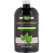 Nature's Way Chlorofresh Liquid Chlorophyll Internal Deodorant, Natural Mint Flavor 16 oz (2 pack)