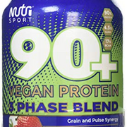 Nutrisport Aspartame Free 90 Plus Vegan Strawberry Protein Powder, 908 g