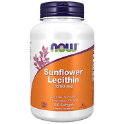 Now Foods, Sunflower Lecithin, 1.200mg, High Dose, 100 Softgels, Lab-Tested, Soy Free, Gluten Free, Non-GMO