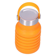 Cryfokt Beverage Bottle, 550ml Water Bottle, Easy Water Container, Travel Folding (Orange)