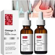 Natravor Omega-3 Natural Vasclear Drops,Vegan Omega 3,Omega-3 Nutritional Supplements,Omega-3 Heart Health Support, for Everyone (2PCS)
