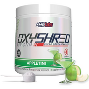 EHPlabs OxyShred Non Stimulant Pre Workout Powder - Stim Free Pre Workout, Caffeine Free Preworkout for Men & Women with L Glutamine & Acetyl L Carnitine - Apple, 60 Servings