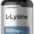 Horbäach L-Lysine 1000mg | 100 Coated Caplets | Free Form Dietary Supplement | Vegetarian, Non-GMO, and Gluten Free Formula