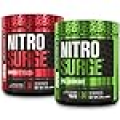 Jacked Factory Nitrosurge Pre-Workout in Arctic White & Watermelon Nitrosurge Shred Thermogenic Pre-Workout for Men & Women