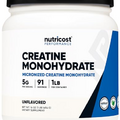 Nutricost Creatine Monohydrate Micronized Powder 1 LB (454 Grams), 5000mg Per Serv (5g) - Micronized Creatine Monohydrate
