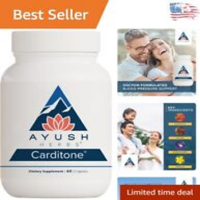 Carditone 60 Vegetarian Caplets - Doctor-Formulated Ayurvedic Supplement