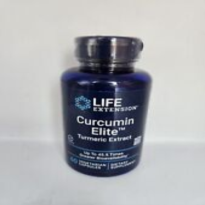 Life Extension Curcumin Elite Turmeric Extract 60 Vegetarian Capsules EXP 12/25
