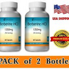 Berberine HCL Extract Capsules 1350mg Pack of 2 Bottles 120 Capsules Free Ship
