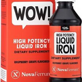 NovaFerrum High Potency Liquid Iron Supplement Raspberry Grape Flavor 125mg 6 Oz